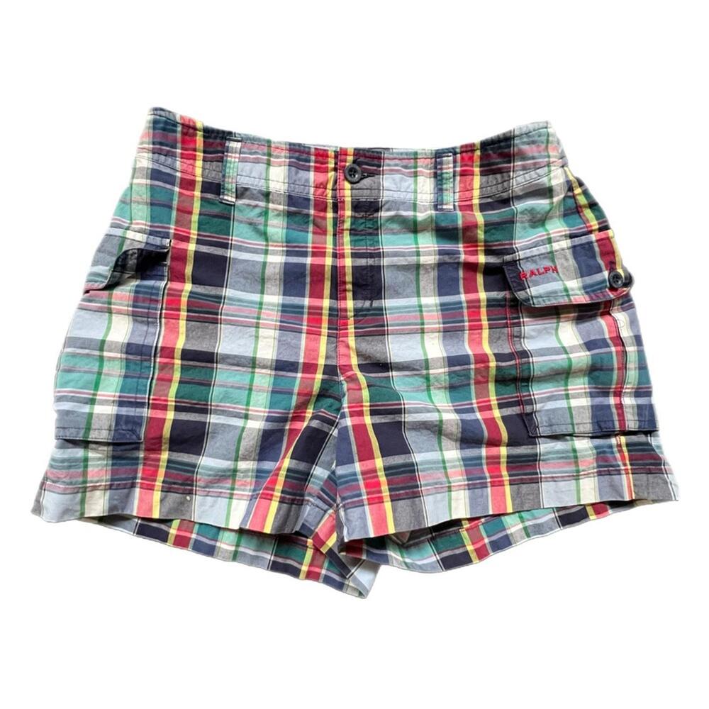 Ralph Lauren Women's Plaid Cotton Casual Shorts Size 4‎